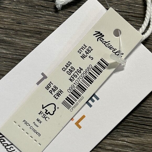 Madewell Small The Pride Brightside Crop Tank Top White Rainbow Love to All - Picture 8 of 10